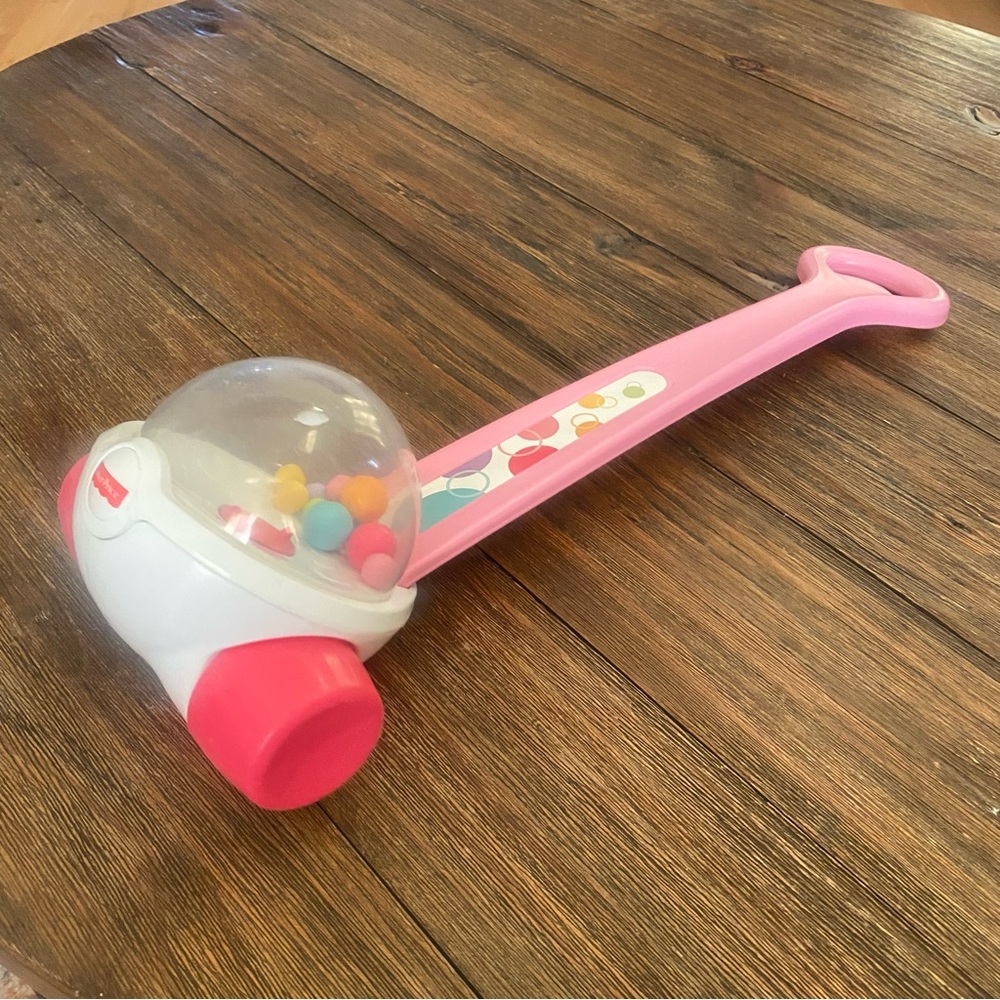 Fisher-Price Colorful Push Ball Popper Toy
